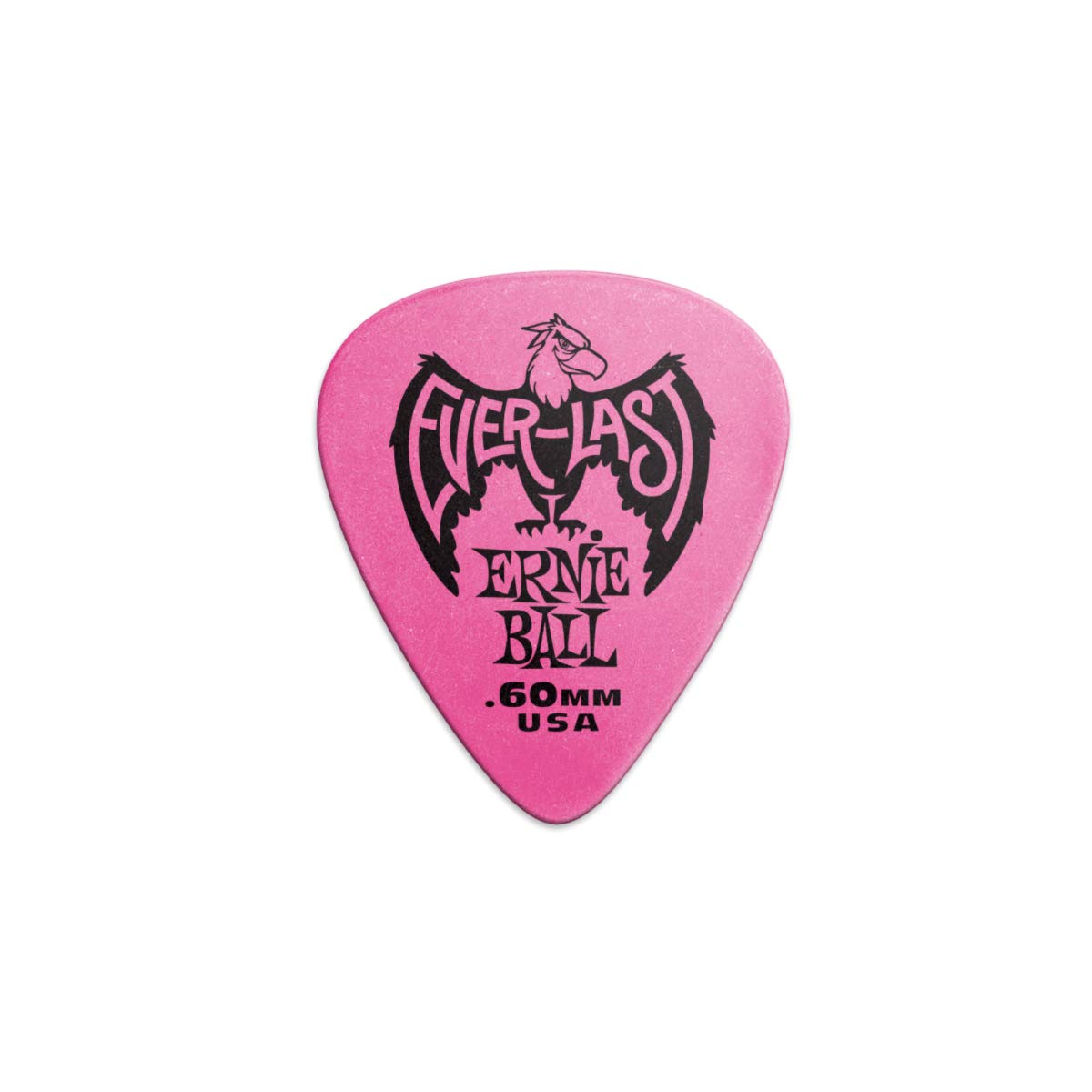 Ernie Ball Everlast Guitar Picks, Pink 60Mm, 12-Pack (P09179)